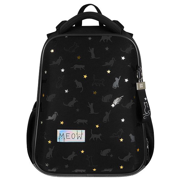 Ранец Berlingo Expert "MEOW Galaxy" 37*28*16см, 2 отделения, 2 кармана, анатомическая спинка