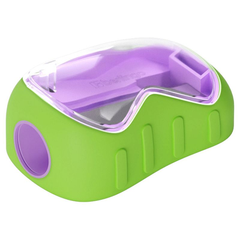 Точилка пластиковая Berlingo "Soft" 1 отверстие, контейнер, ассорти, туба 