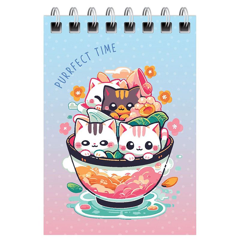 Блокнот А7 40л. на гребне BG "Anime style"