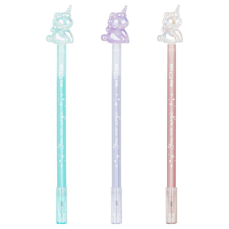 Ручка шариковая MESHU "Unicorn" синяя, 0,5мм, корпус ассорти 