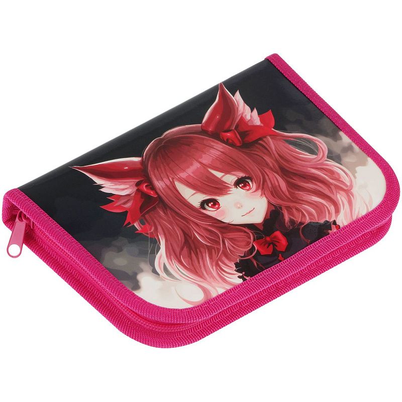 Пенал 1 отделение, 200*130 ArtSpace "Kawaii", ламинированный картон 