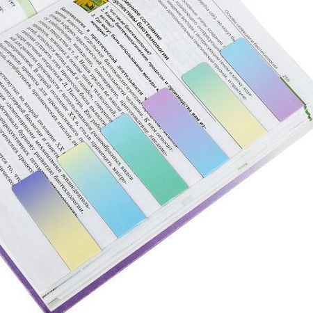 Закладки для книг МАГНИТНЫЕ, "GRADIENT", набор 12 шт., 60x20 мм, BRAUBERG, 113170 