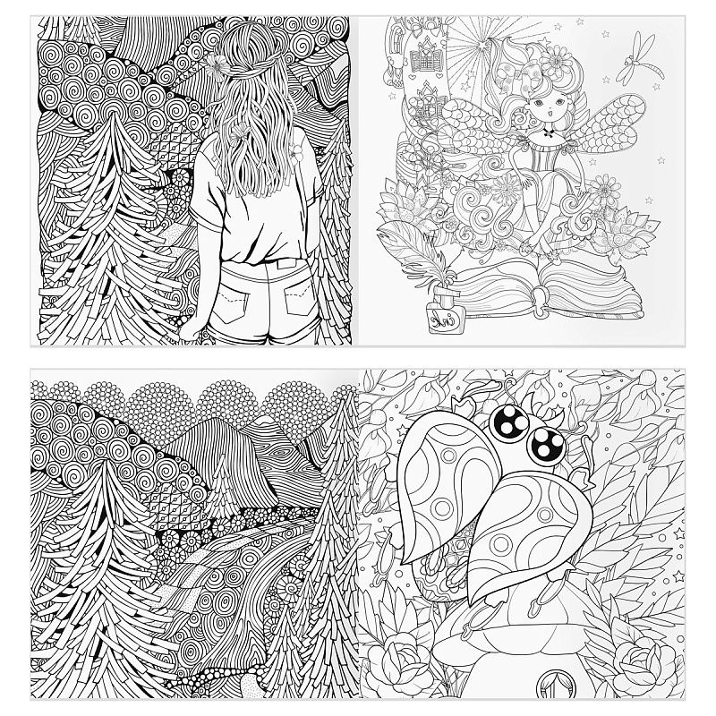 Раскраска для взрослых 228*228 ТРИ СОВЫ "Антистресс-терапия. Удивительный мир", 64стр., склейка