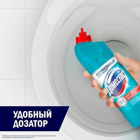 Чистящее средство 500 мл, DOMESTOS "Свежесть Атлантики", с отбеливающим эффектом, гель 