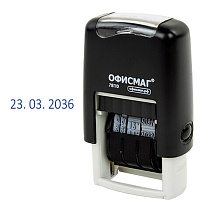 Датер-мини ОФИСМАГ, месяц цифрами, оттиск 22х4 мм, "Printer 7810 BANK", 271926