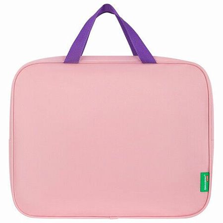 Папка на молнии с ручками BRAUBERG KIDS А4, 1 отделение, полиэстер, 80 мм, Dreamy clouds, 273314 