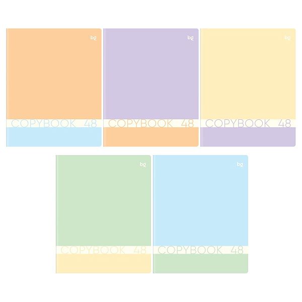 Тетрадь 48л., А5, клетка BG "Мягкая тетрадь", soft-touch ламинация