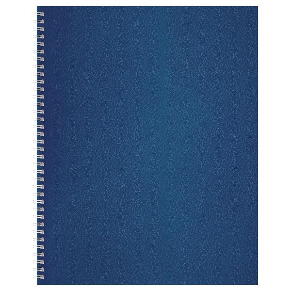 Тетрадь 96л., А5, клетка на гребне BG, бумвинил, синий