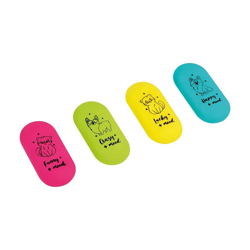 Ластик ArtSpace "My Pets", овальный, термопластичная резина, 60*28*12мм 