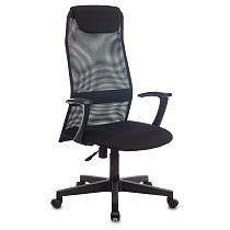 Кресло руководителя Helmi HL-E81, ткань TW/сетка черная, PL, механизм качания ПВМ
