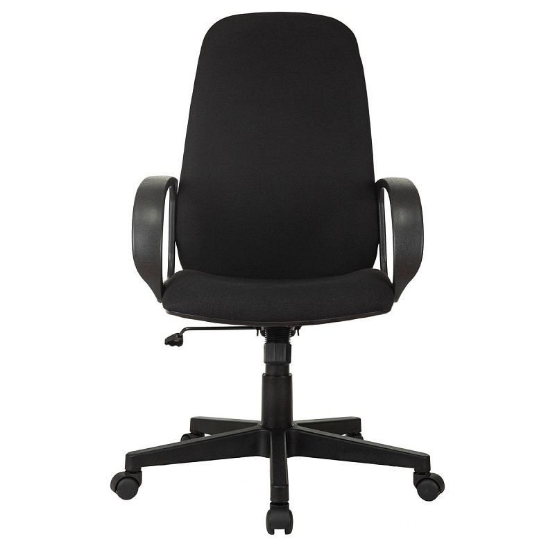 Кресло руководителя Helmi HL-E88, ткань черная, пластик, механизм качания