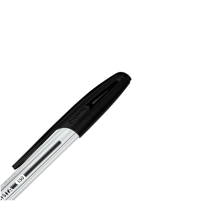 Ручка шариковая СТАММ "Орбита 150" черная, 0,7мм 