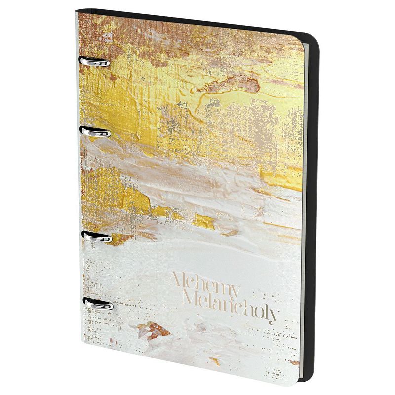 Тетрадь на кольцах А5, 80л. ЛАЙТ, кожзам, Greenwich Line "Свет в темноте", тон. блок