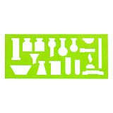 Трафарет химика СТАММ, пластиковый, зеленый