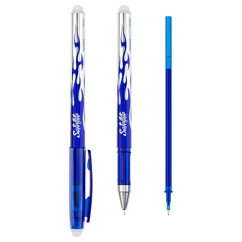 Ручка гелевая стираемая OfficeSpace "Satellite" синяя, 0,5мм 