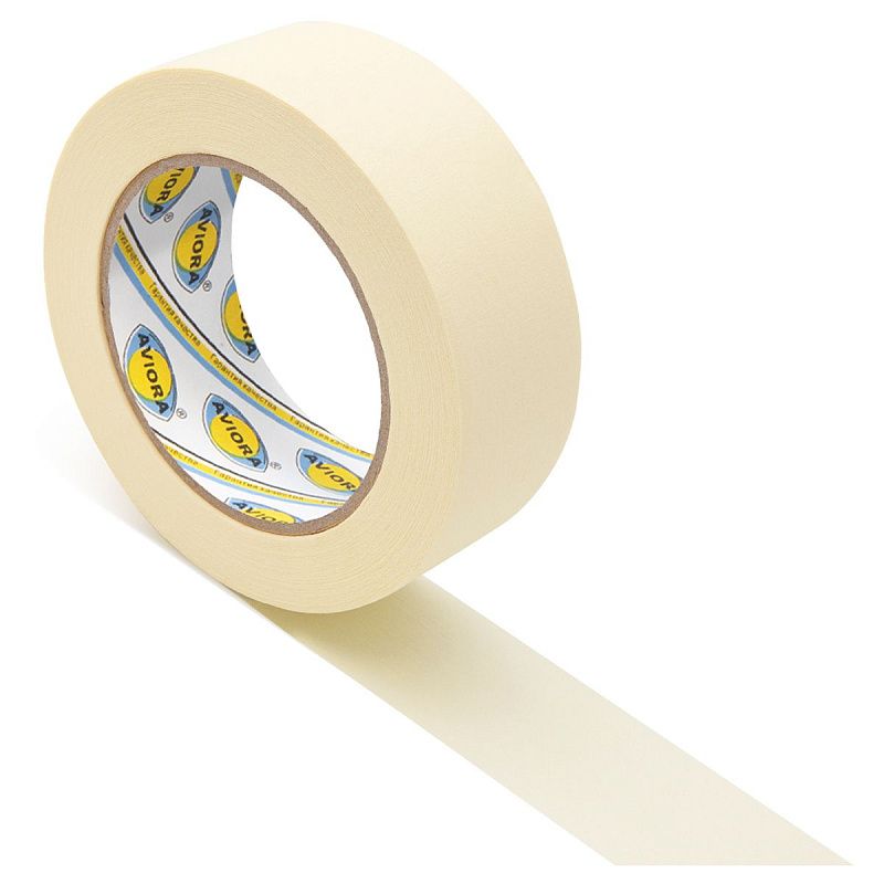 Клейкая лента малярная Aviora, 38мм*50м, креппированная, инд. упаковка