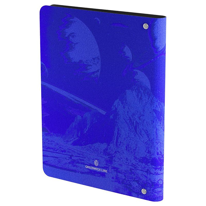 Тетрадь на кольцах А5, 80л. ЛАЙТ, кожзам, Greenwich Line "Современная живопись", тон. блок