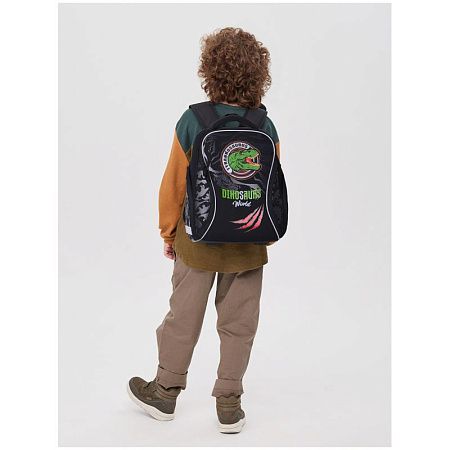 Ранец Berlingo Nova "Dino world" 37*28*18см, 2 отделения, 2 кармана, анатомическая спинка 