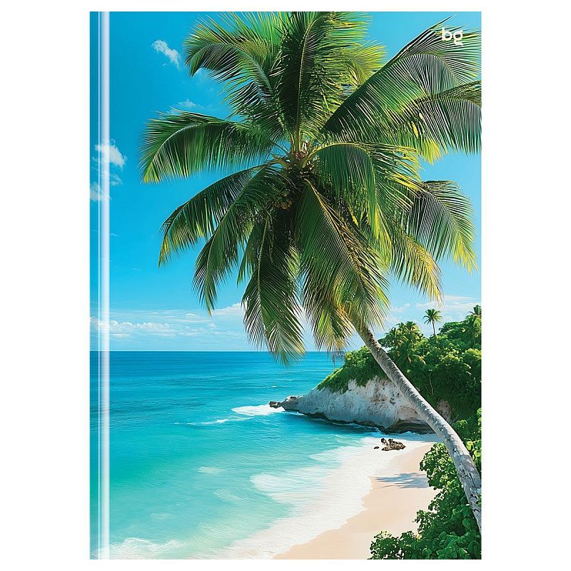 Бизнес-блокнот А5, 160л., евроформат, BG "Пляж", глянцевая ламинация