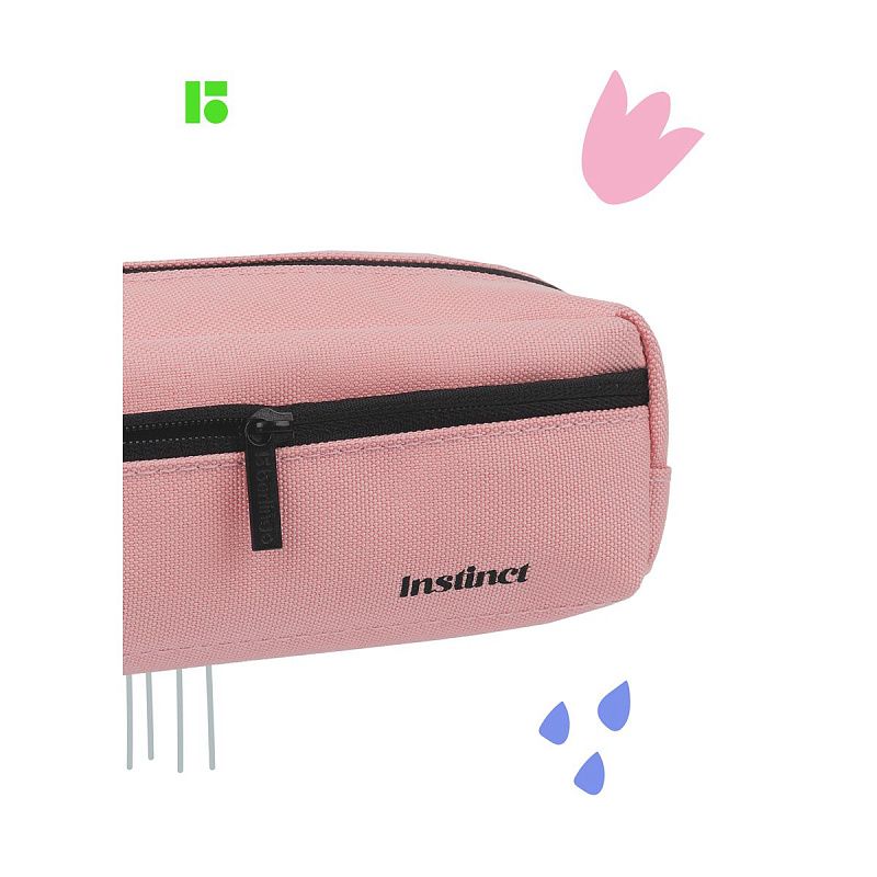 Пенал мягкий 1 отделение, 1 карман, 210*60*50 Berlingo "Instinct coral", полиэстер 