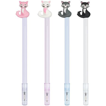Ручка шариковая MESHU "Purr" синяя, 0,7мм, корпус ассорти 