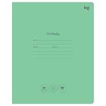 Тетрадь 24л., клетка BG "Green colour", 80г/м2