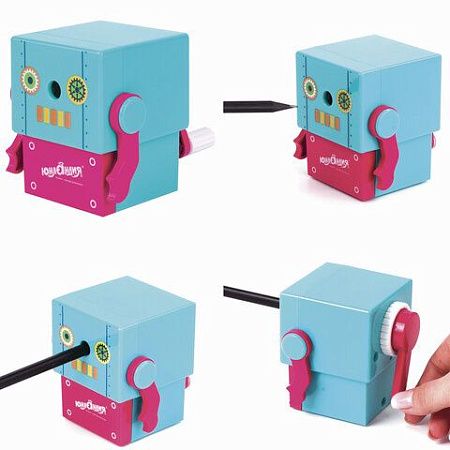 Точилка механическая ЮНЛАНДИЯ "I-Robot", корпус ассорти, 228484 