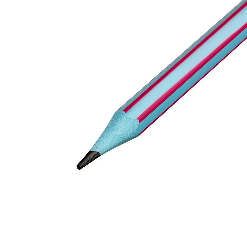 Карандаш ч/г Красин "Эволюция" ТМ (HB), с полосами, с ластиком, заточен., пластиковый 