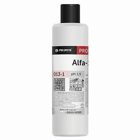 Средство для уборки после строительства 1л PRO-BRITE ALFA-19, кислотное, концентрат, 013-1 