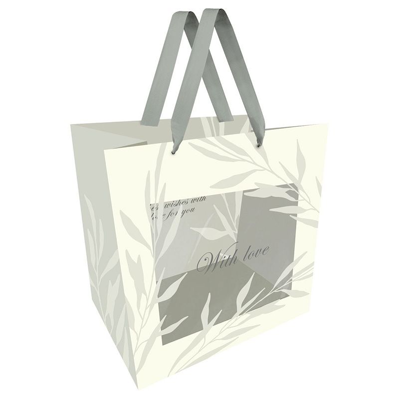 Пакет подарочный 23*18*10см MESHU "Grace", матовая ламинация
