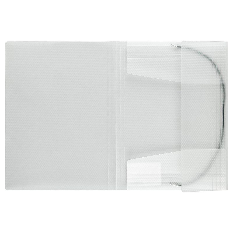 Папка на резинке СТАММ "Кристалл" А4, 500мкм, пластик, бесцветная 