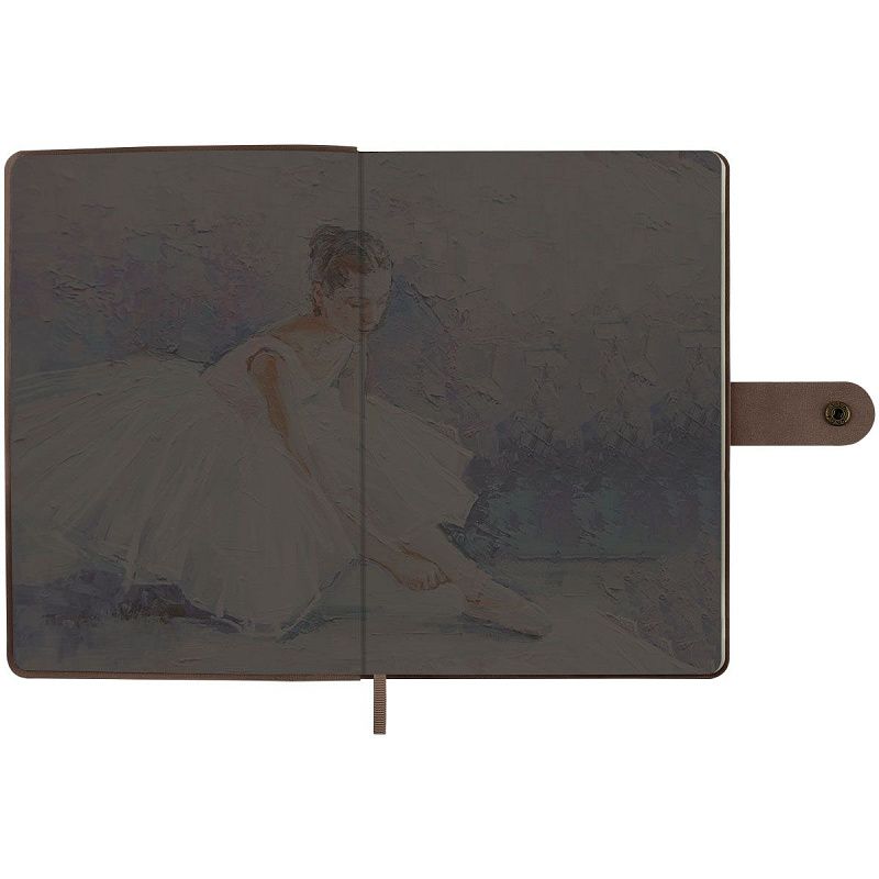 Записная книжка А5 80 л., ЛАЙТ, кожзам, Greenwich Line "Outline. Angel from heaven", с замком, тиснение фольгой, внутренний карман, блок в точку