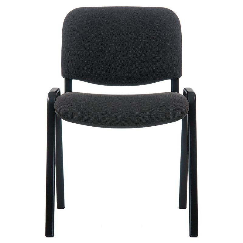 Стул Фабрикант "Изо" ТК-3, BL, каркас черный, обивка ткань светло-серая