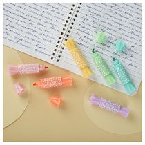 Набор текстовыделителей двусторонних MESHU "Candy", 06цв., пастельные цвета, 2/4мм, ПВХ бокс с европодвесом Набор текстовыделителей двусторонних MESHU "Candy", 06цв., пастельные цвета, 2/4мм, ПВХ бокс с европодвесом