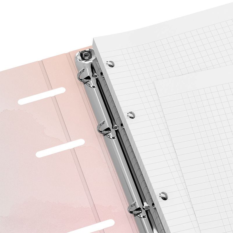 Тетрадь на кольцах А5, 120л., BG "Розовые розы", картон, soft-touch ламинация, тиснение фольгой