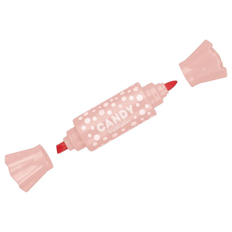 Набор текстовыделителей двусторонних MESHU "Candy", 06цв., пастельные цвета, 2/4мм, ПВХ бокс с европодвесом 