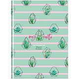 Скетчбук 80л., А5 7БЦ BG "My cacti", матовая ламинация, 100г/м2