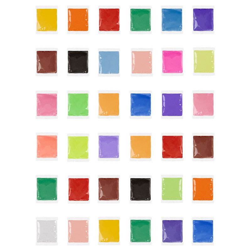 Легкий пластилин для лепки Мульти-Пульти, цветной, 120 шт., 1200 г, со стеками, прозрачный пакет