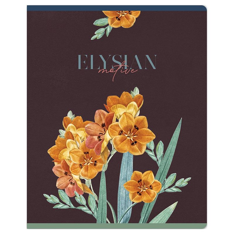 Тетрадь 48л., А5, клетка Greenwich Line "Wild flowers", "софт-тач" ламинация, выб. лак, 70г/м2