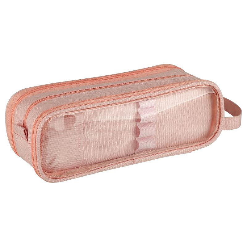 Пенал мягкий 3 отделения, с ручкой, 220*75*80 MESHU "Cute", полиэстер, ПВХ 