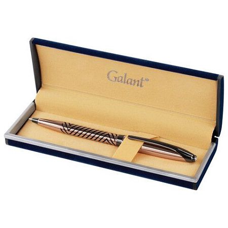 Ручка подарочная шариковая GALANT "DECORO", корпус розовое золото, детали оружейный металл, узел 0,7 мм, синяя, 143510 