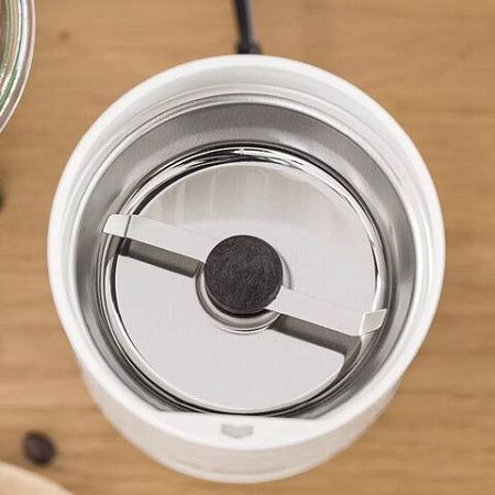 Кофемолка BOSCH MKM6000, мощность 180 Вт, вместимость 75 г, пластик, белая