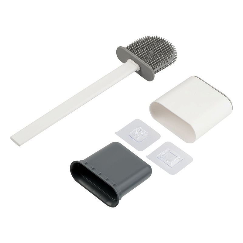 Ерш для унитаза силиконовый OfficeClean Professional (плоский) напольный / настенный с креплением