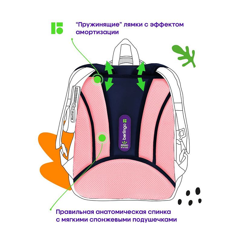 Ранец Berlingo Expert Plus "Be cool" 38*29*15см, 2 отделения, 2 кармана, анатомическая спинка 