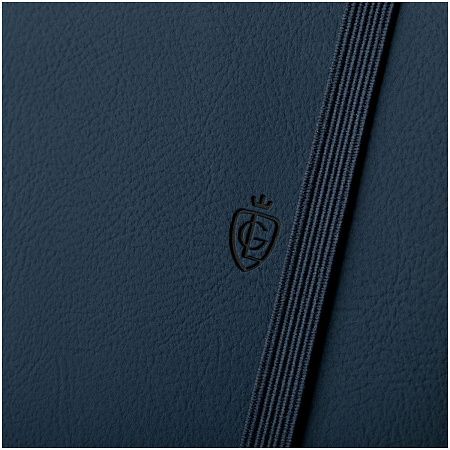 Записная книжка А5 96л. ЛАЙТ, кожзам, Greenwich Line "Classic. Dark blue", с резинкой, блок без линовки