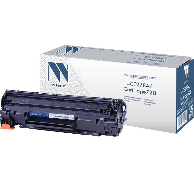Картридж совм. NV Print CE278A/Cartridge 728 черный для HP LJ Р1566/Р1606W/M1536dnf, Canon 4410