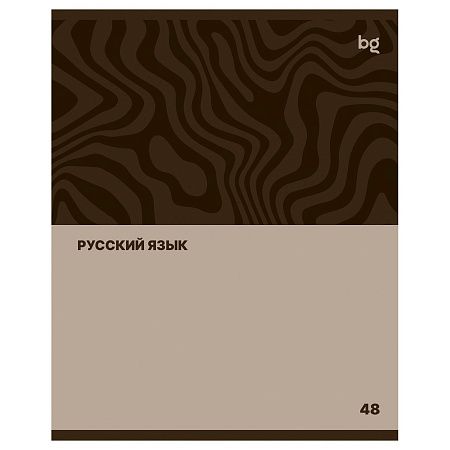 Тетрадь предметная 48л. BG "Single colour" - Русский язык, эконом
