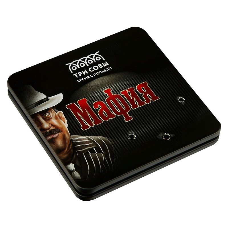 Игра настольная ТРИ СОВЫ "Мафия", 14 карточек, метал. коробка 