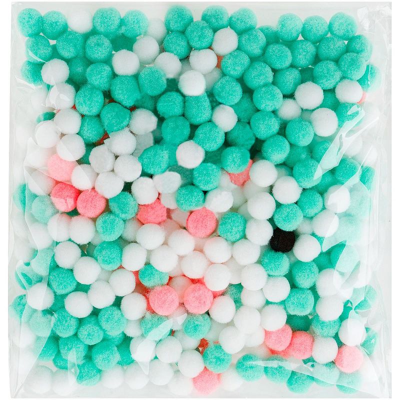 Аппликация помпонами ТРИ СОВЫ "Зайка", 20*20см на подрамнике, картонная коробка