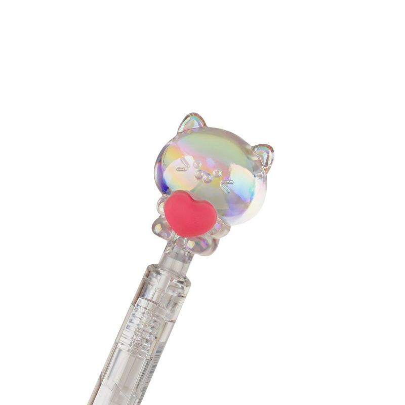 Ручка шариковая автоматическая MESHU "Cats Lovers" синяя, 0,7мм, корпус ассорти 